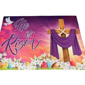 Easter He is Risen Extra Large Banner